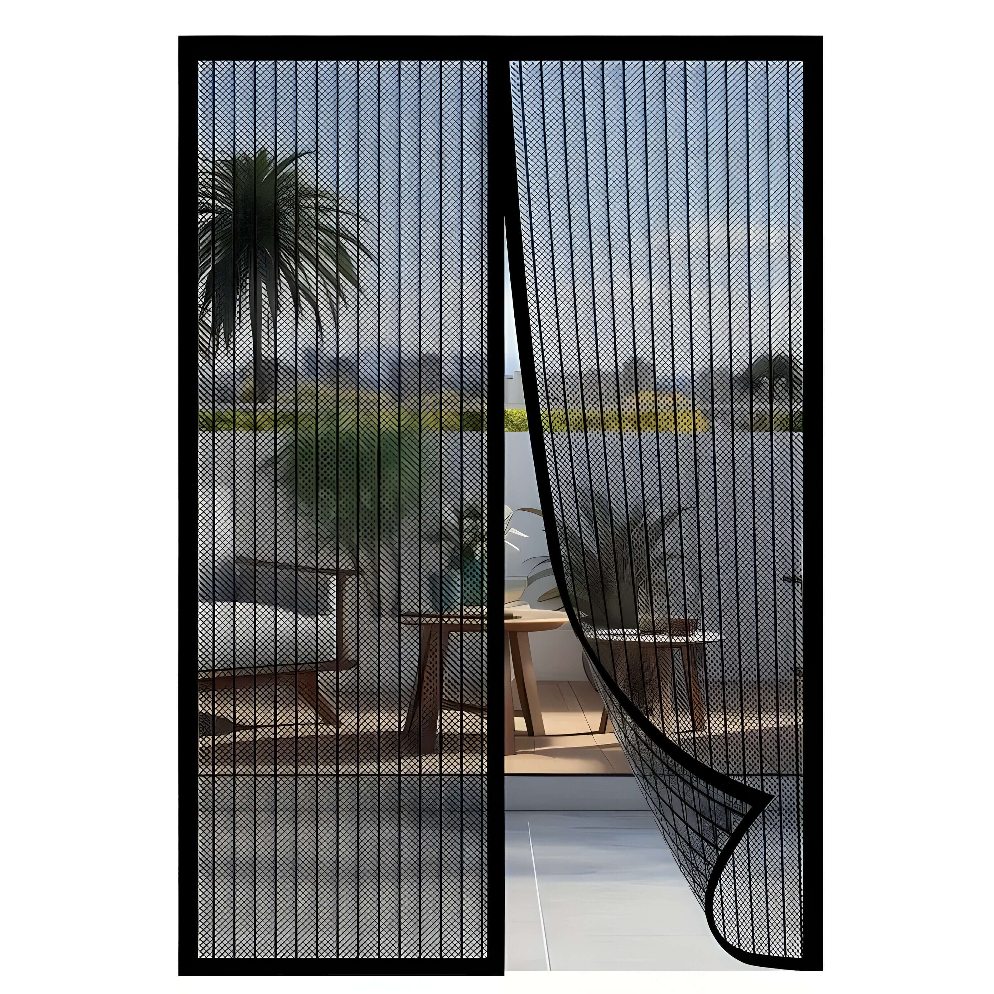 "Magnetisk myggnetting for dør, selvlukkende, kjæledyrvennlig, stilrent, effektiv insektkontroll for hjemmet."
