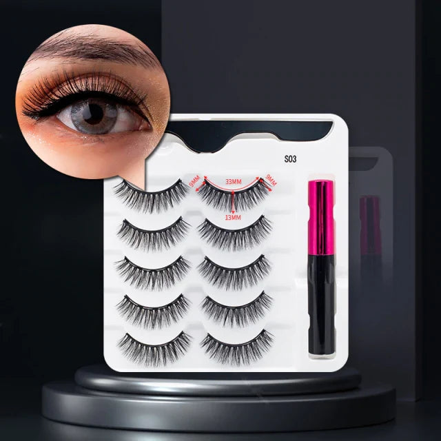 Magnetisk eyeliner for enkel påføring av falske vipper. Vanntett og holdbar øyesminke.