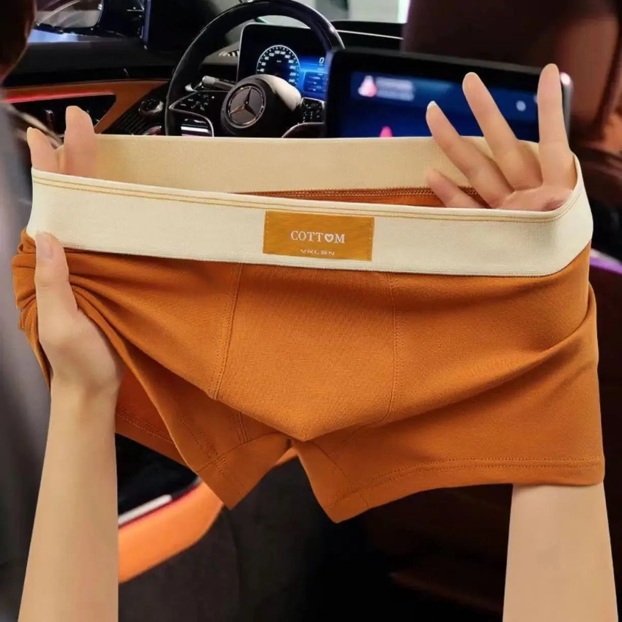 4-pakning Herre Katoen Boxershorts - Pustende og Komfortabel