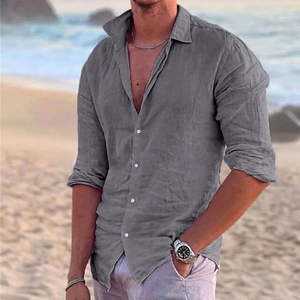 Kjølig og pustende kortermet poloskjorte for herre, ideell for en komfortabel og stilfull sommerlook.