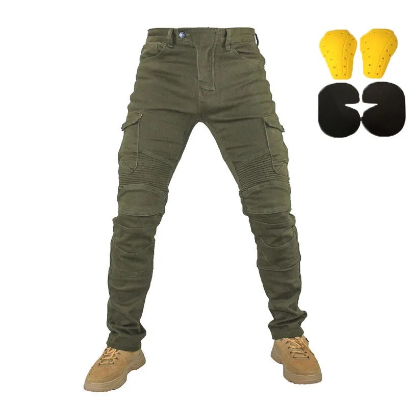 Allsidige herrejeans for gatebruk, slitesterke motorsykkeljeans som kombinerer stil og sikkerhet.