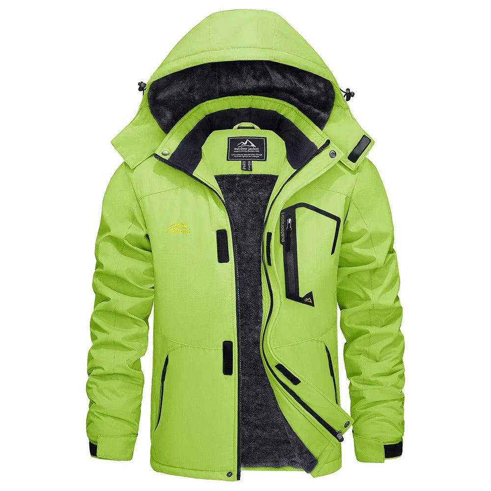 Herre skijakke, vanntett og vindtett med fleece. Optimal beskyttelse for snøsport og kulde.