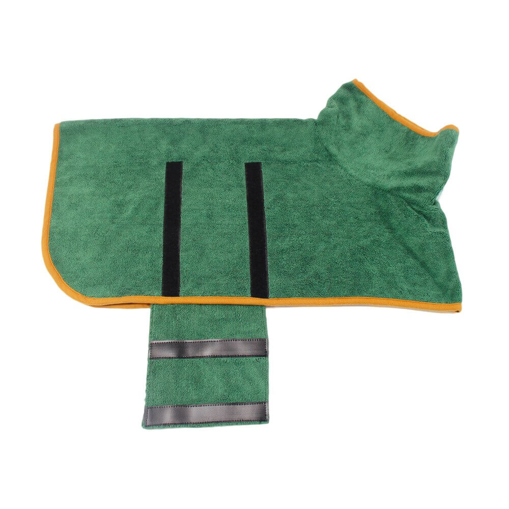 Premium mikrofiber hundebadekåpe som gir optimal komfort og omsorg for ditt kjæledyr.