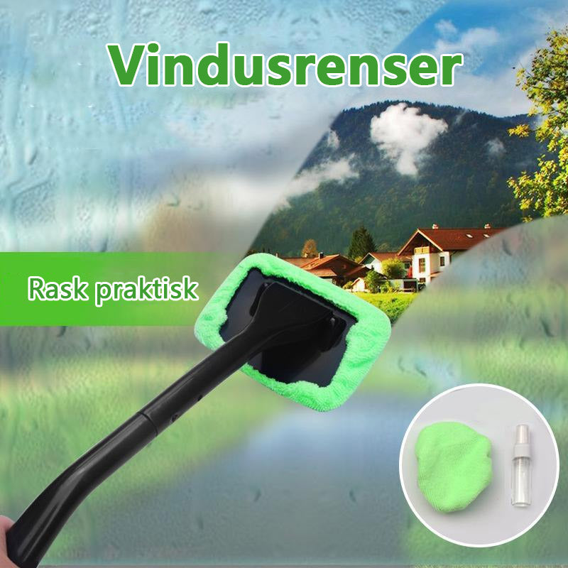 "Mikrofiber vindusrenser i grønn plast for effektiv bilvask, perfekt for innvendig og utvendig rengjøring."