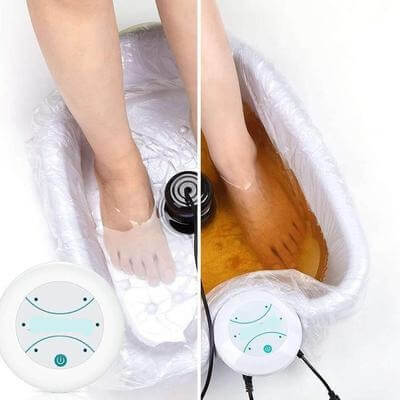 Bilde av en Mini Detox Fot Spa Maskin. Effektiv avgiftning for føtter hjemme.