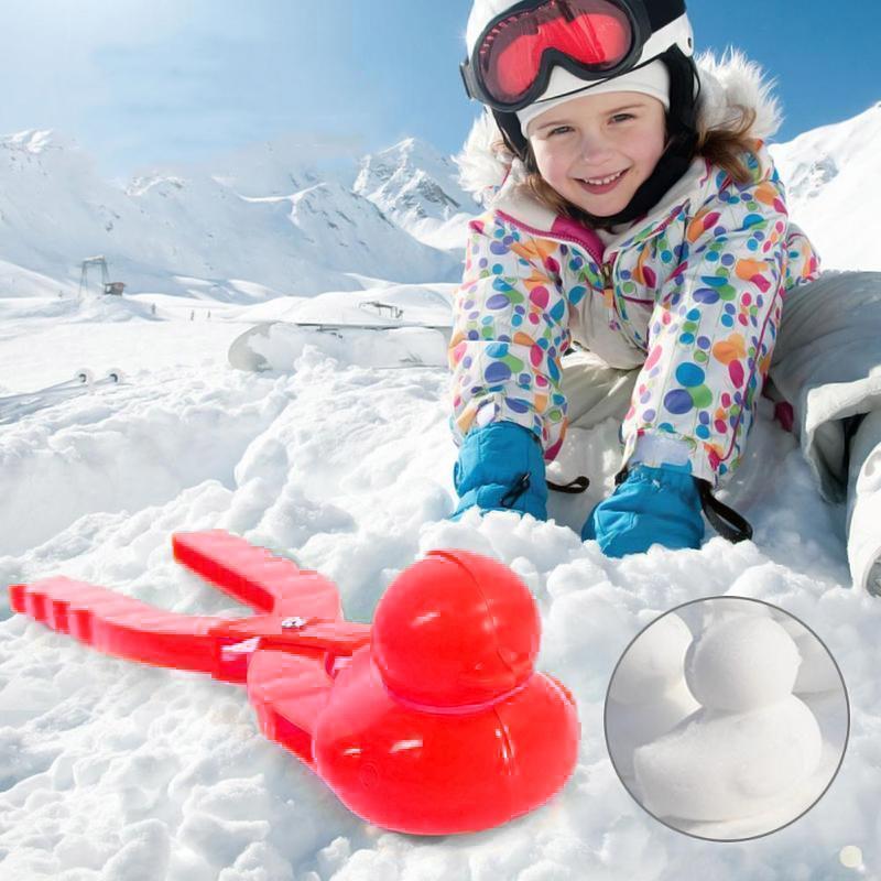 "Mini snømannform for barn, fargerik og lett design, perfekt for snøballer og lek, beskytter små hender mot kulde."