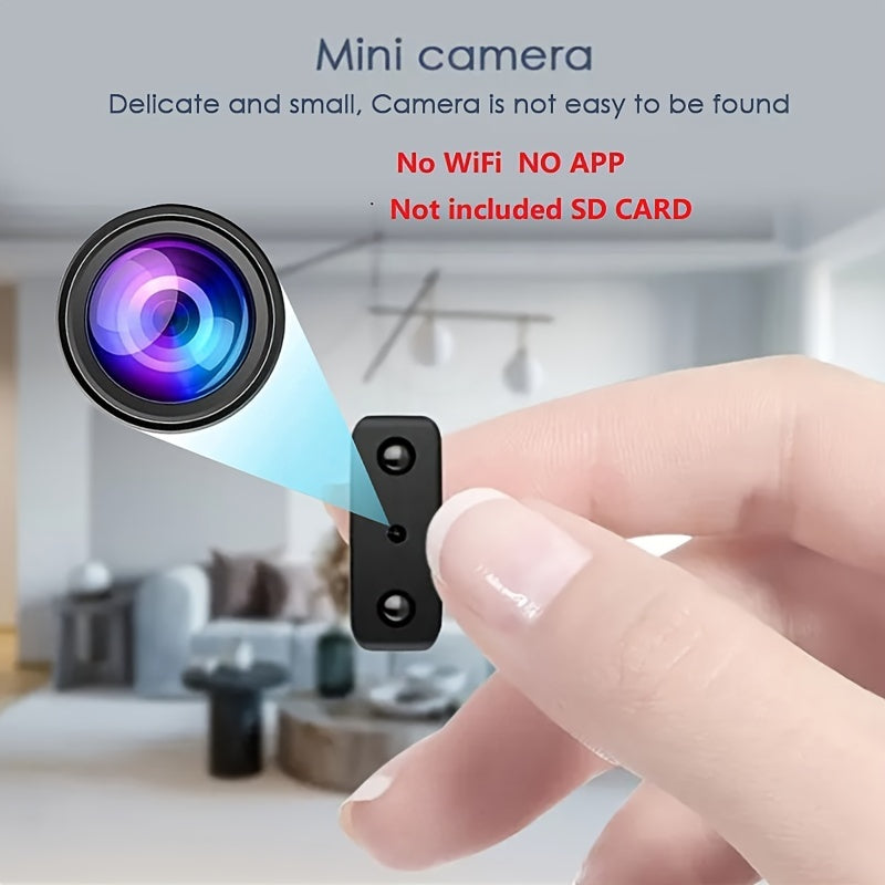 "MiniGuard Trådløst Kamera, kompakt design, Full HD, nattsyn, bevegelsesdeteksjon; perfekt for hjemmesikkerhet."