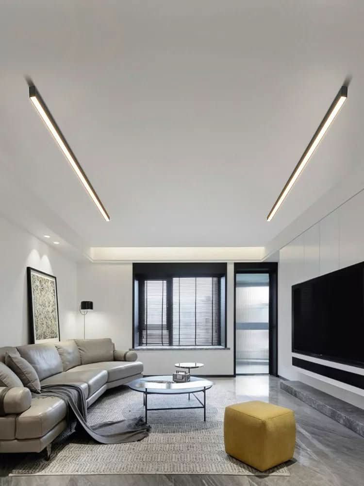 Elegant, minimalistisk LED taklampe. Perfekt taklys for moderne interiør, spisestue og kontor.
