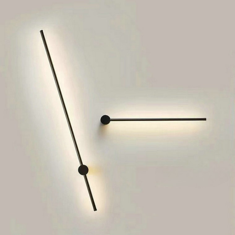Moderne LED-vegglampe, dimbar for personlig belysning. Ideell for stue, soverom og minimalistisk interiør.