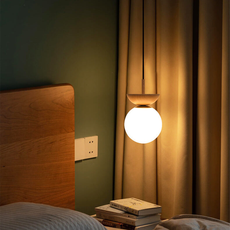 Stilren ganglampe i japansk, minimalistisk stil med justerbar LED lys og tre design.