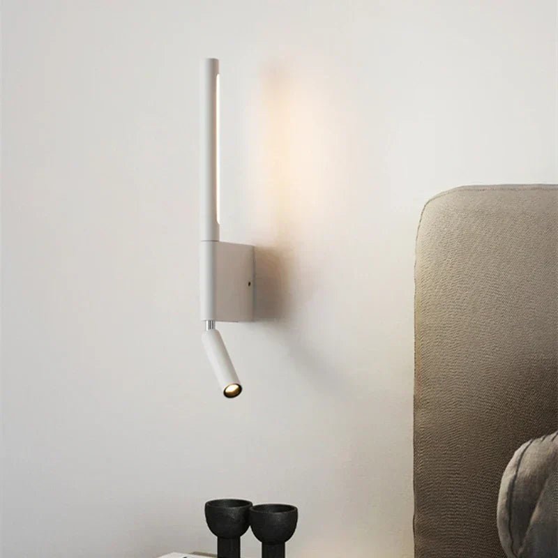 Moderne design vegglampe. Slank, minimalistisk LED belysning for stilfull innendørs dekorasjon og stemning.