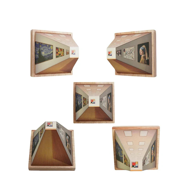 Innovativ 3D LED-lampe gir kunstbelysning. Moderne USB-lampe og dekorativt lys for rommets atmosfære.