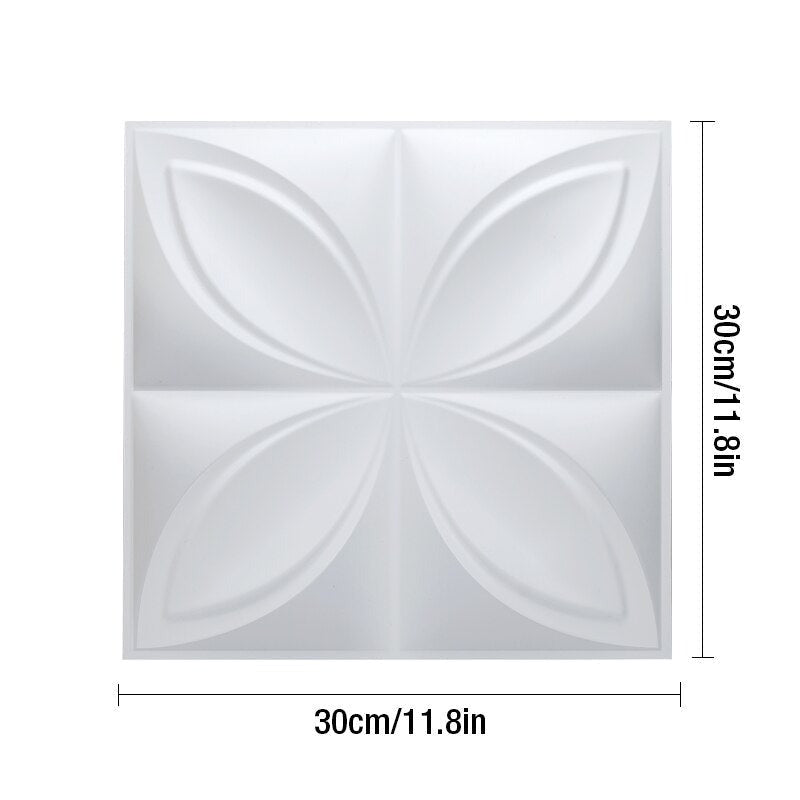 Geometriske 3D veggpaneler som lyssetter veggen og skaper effektfull interiørdesign.