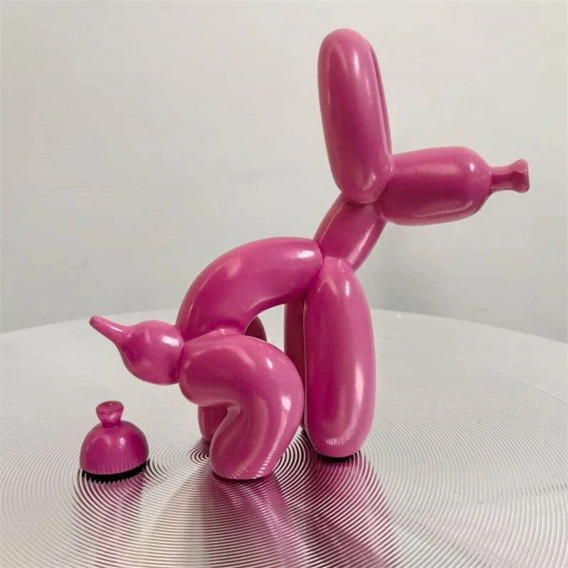 Unik ballonghund pyntegjenstand, moderne design, perfekt gaveidé. Et kunstnerisk interiørelement.