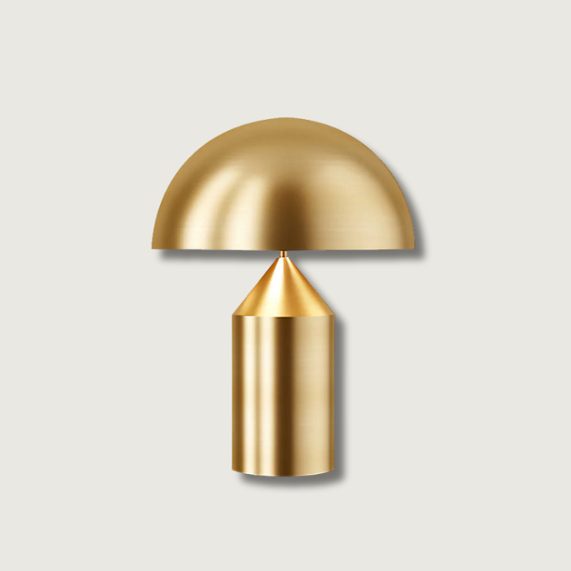 Minimalistisk, moderne bordlampe. Geometrisk design ideell som elegant kontorlampe eller dekorlampe.