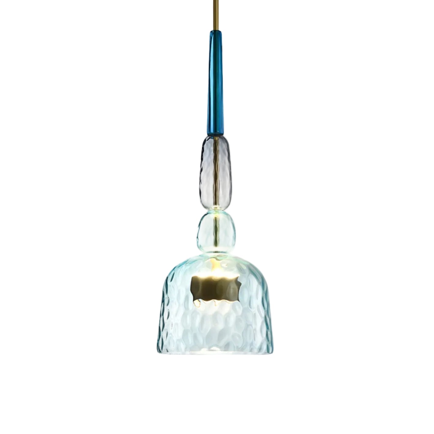 Moderne fargerik pendellampe, perfekt for stue, spisestue eller kjøkken. LED-taklampe med unikt design.