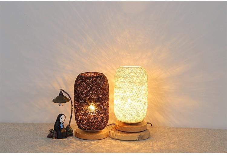 Moderne håndvevd interiørlampe som forbedrer rommets estetikk. Koselig og funksjonell belysning.