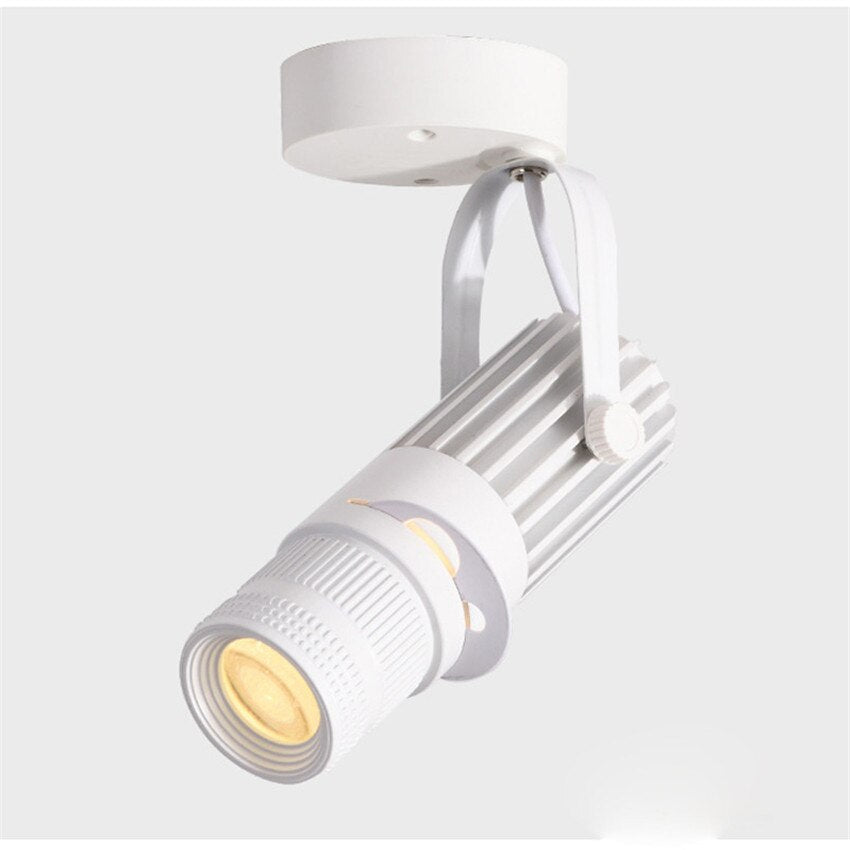 Dimbar LED-spotlight for takmontering. Fleksibel, moderne lampe for effektiv og tilpassbar innendørs belysning.