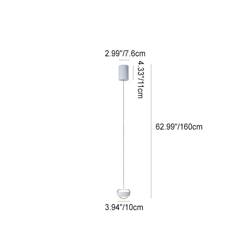 "Moderne LED-pendel med minimalistisk halvsirkel, avgir innbydende lys. Perfekt for spisestue og soverom."
