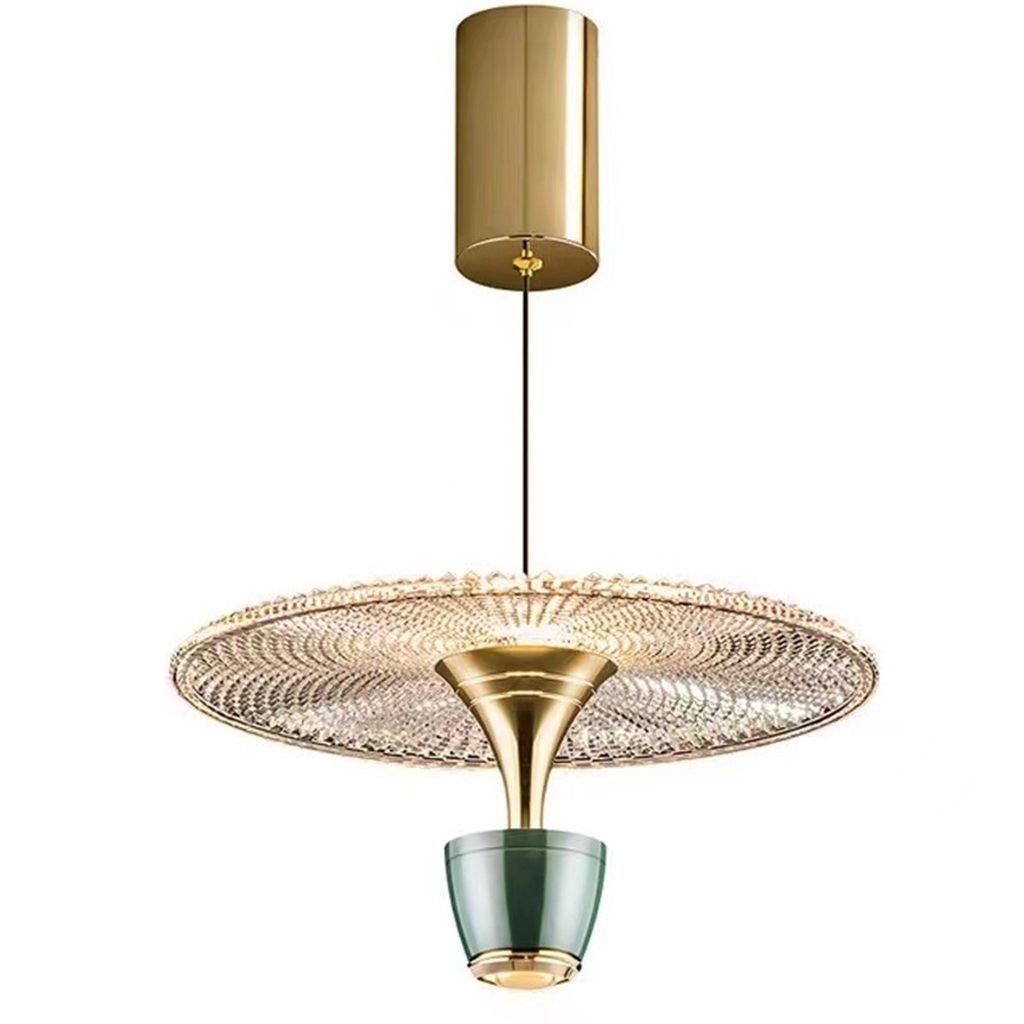 Moderne LED pendellampe, skiveformet, med varmt LED-lys. Stilfull belysning for moderne interiør. Flere fargevalg.