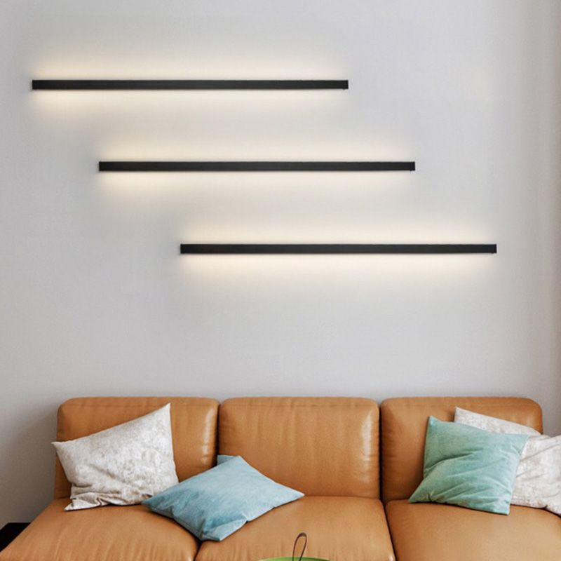 Elegant, moderne LED vegglampe. Minimalistisk designlampe som gir stemningsfull innendørs belysning.