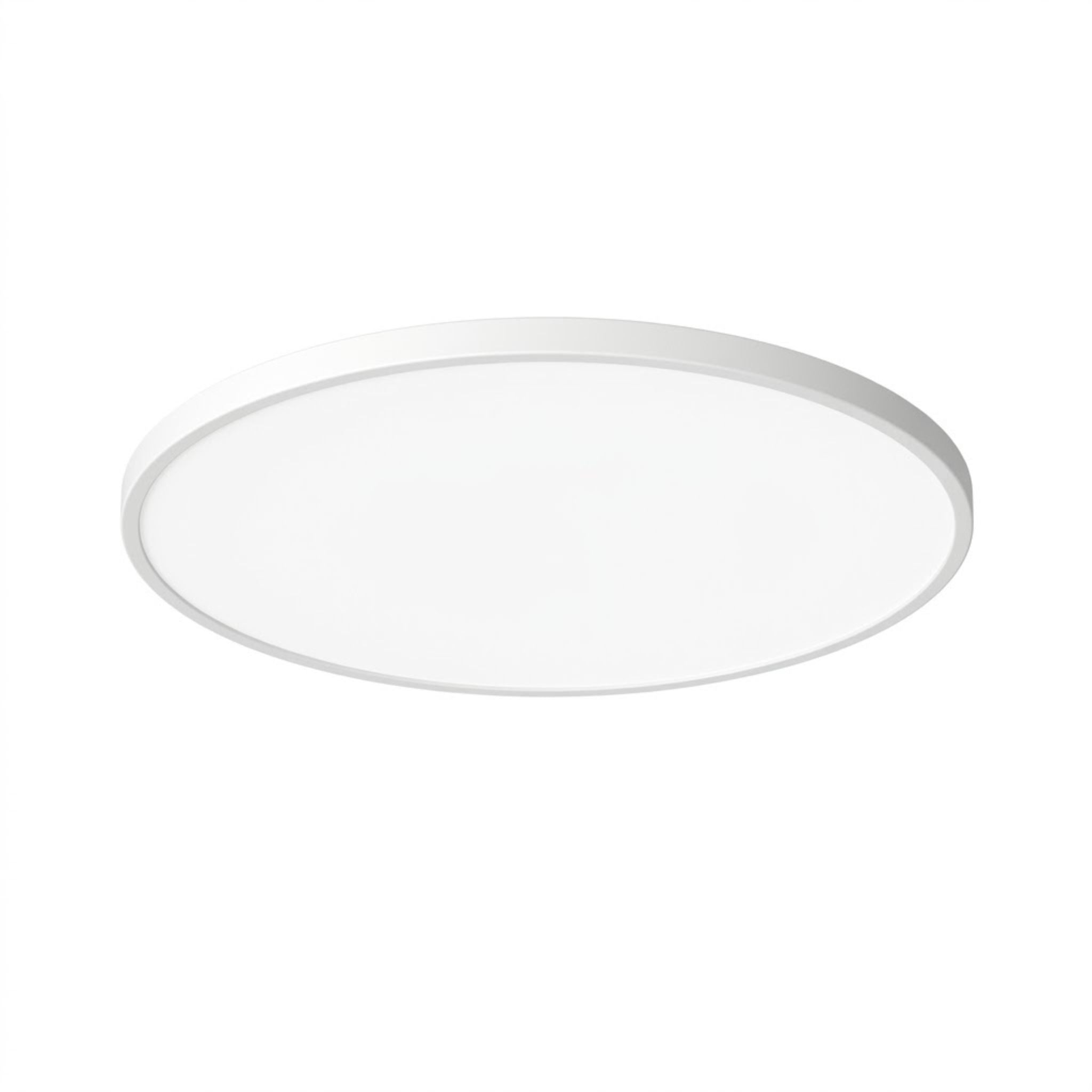 Moderne rund LED-taklampe for spisestue og stue. Energieffektiv belysning med stilrent design.