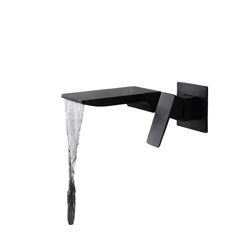 Moderne sølv veggkran med berøringsfri teknologi. Hygienisk, minimalistisk design for bad/kjøkken, vannbesparende.