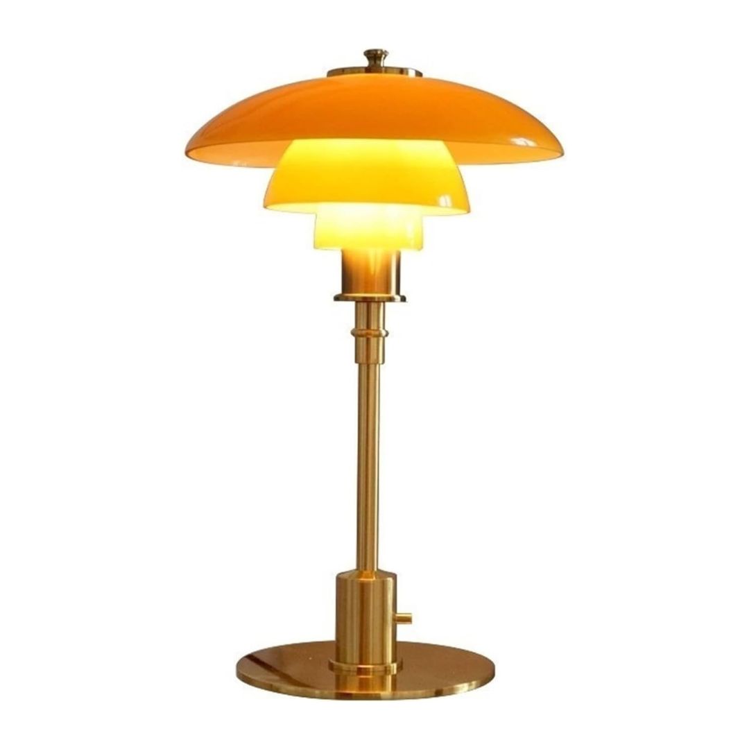 Elegant skandinavisk designlampe for innendørs dekorasjon. Moderne bordlampe med LED lys for interiør.