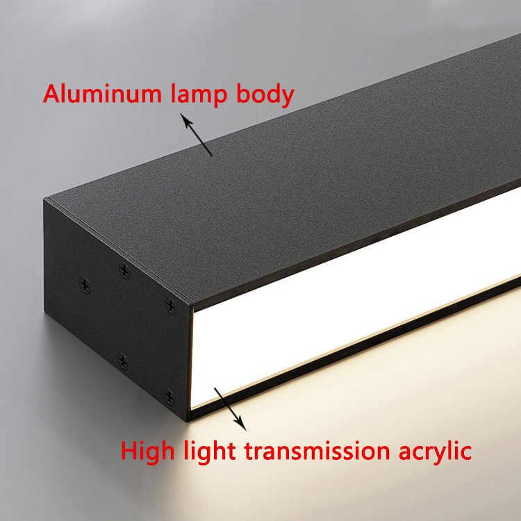 "Moderne skandinavisk LED-taklampe i aluminium og akryl, stilfull med nordisk eleganse, perfekt for stue og kjøkken."