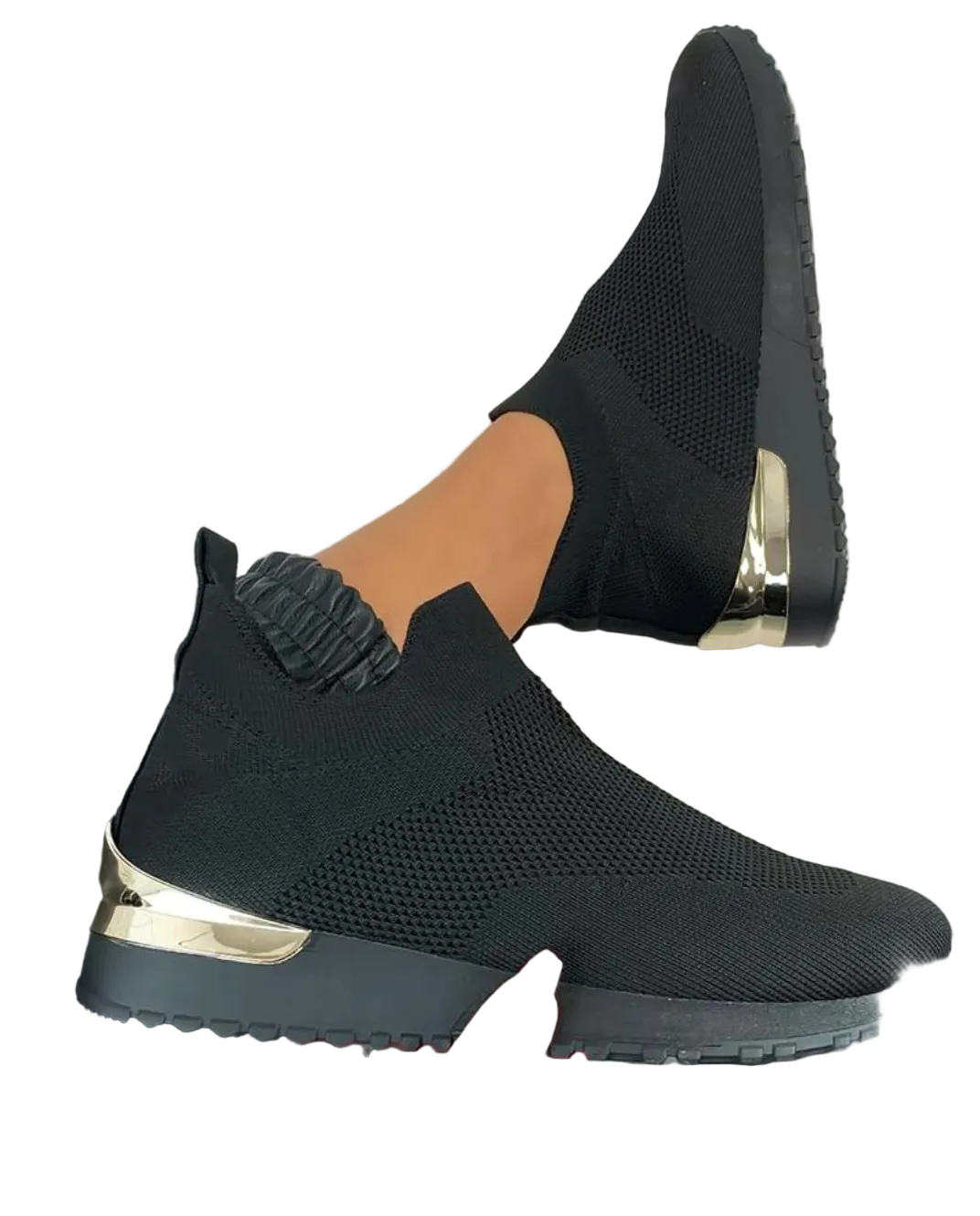 Moderne slip-on joggesko for kvinner, perfekt for hverdagskomfort og chic fritidsstil.