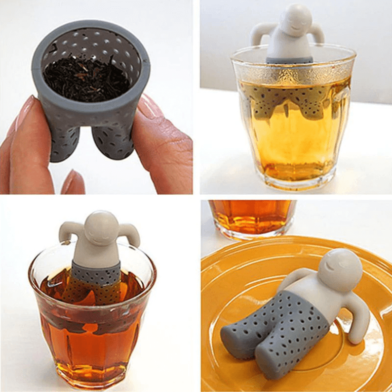Praktisk og artig Mr. Te-infuser i silikon; bruk den til din favoritt løs te.