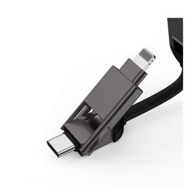 Nøkkelringlader og universal USB-adapter, 6-i-1 løsning for alle dine enheter.