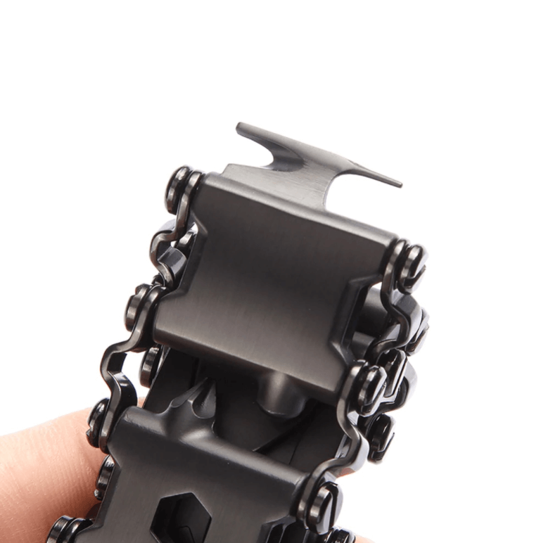Bærbar gadget: Unisex armbånd med verktøy for fotturer, overlevelse og hverdagsbruk.