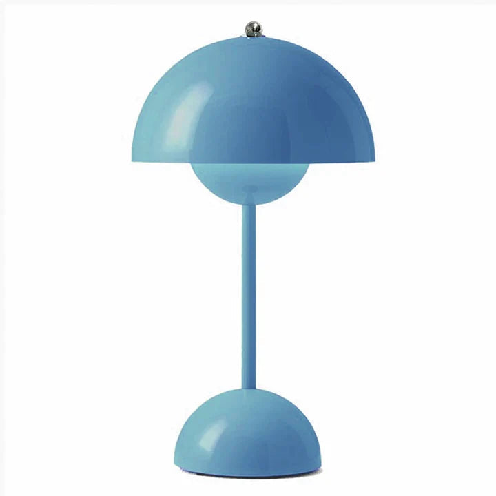 Justert belysning fra hvit sopplampe, liten bordlampe for lesing eller stemning