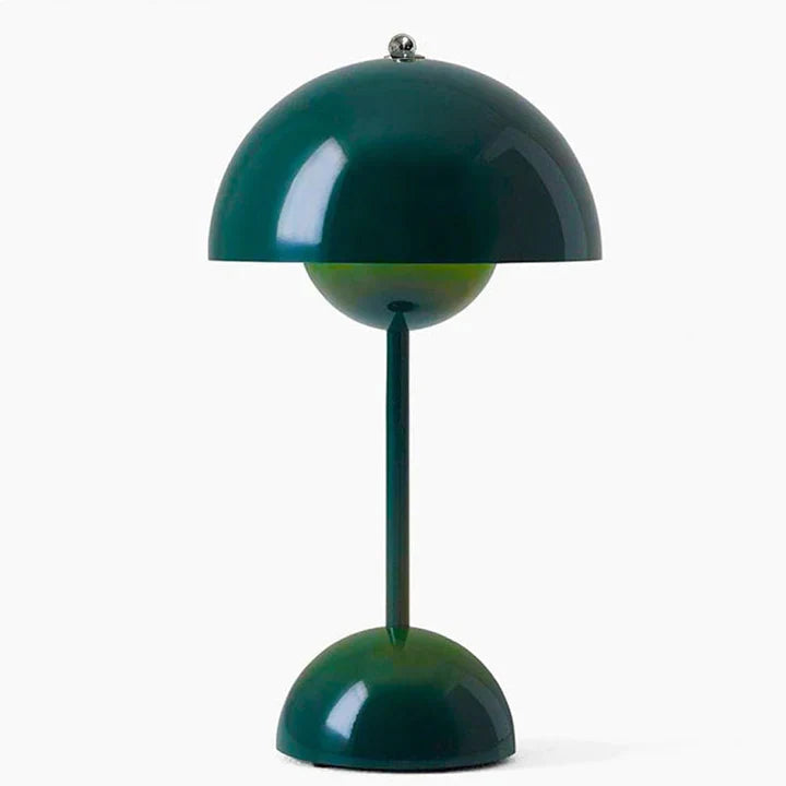 Stilig hvit soppbordlampe, justerbar for perfekt lys på hjemmekontoret