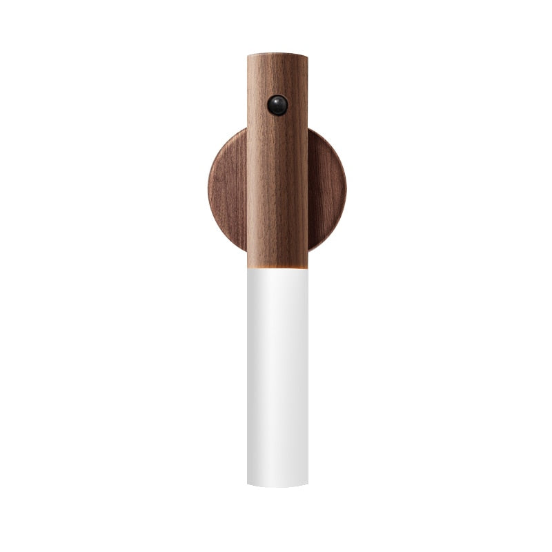 "Oppladbar LED nattlampe med bevegelsessensor, varmt lys, moderne design, 3 m rekkevidde, enkel installasjon"