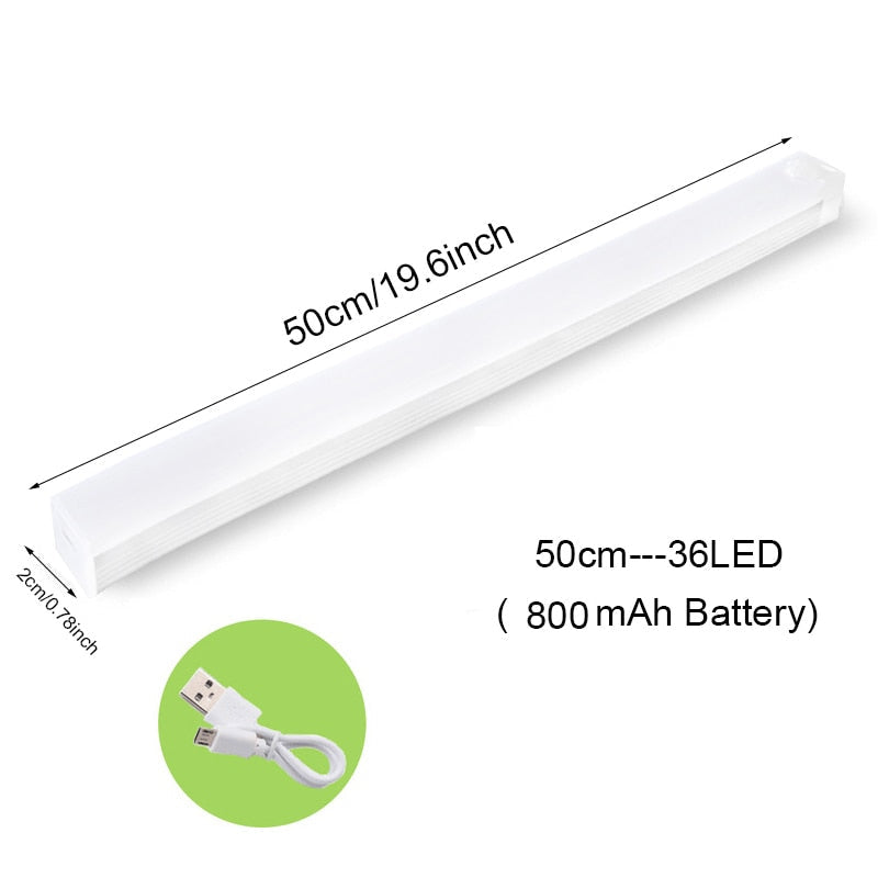 Fleksibelt LED-skaplys med bevegelsessensor, oppladbart og trådløst for optimal belysning i skuffer.