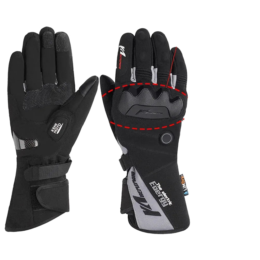 Oppvarmede vinterhansker for utendørsaktiviteter, unisex. Perfekte for ski, motorsykkel og fjelltur i kaldt vær.