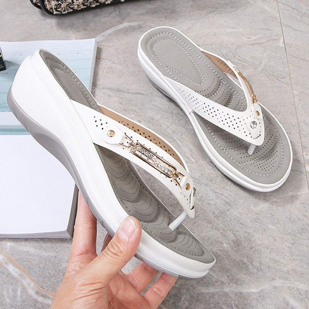 Ortopediske sandaler for kvinner, gir komfort og lindring for føttene. Ideelle sommer flipflops.