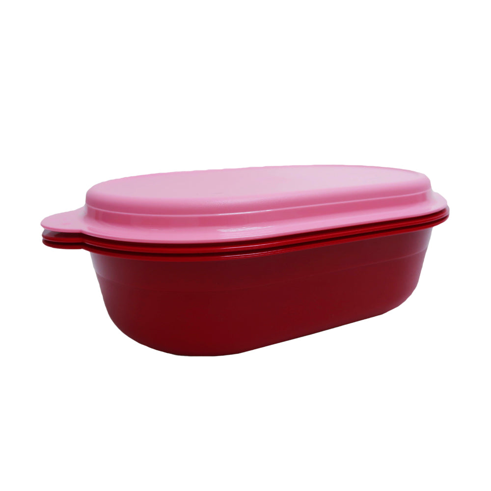 "Oval hvit server med sil, 2.0L kapasitet, ergonomisk håndtak, ideell for moderne kjøkken. Perfekt for servering og drenering