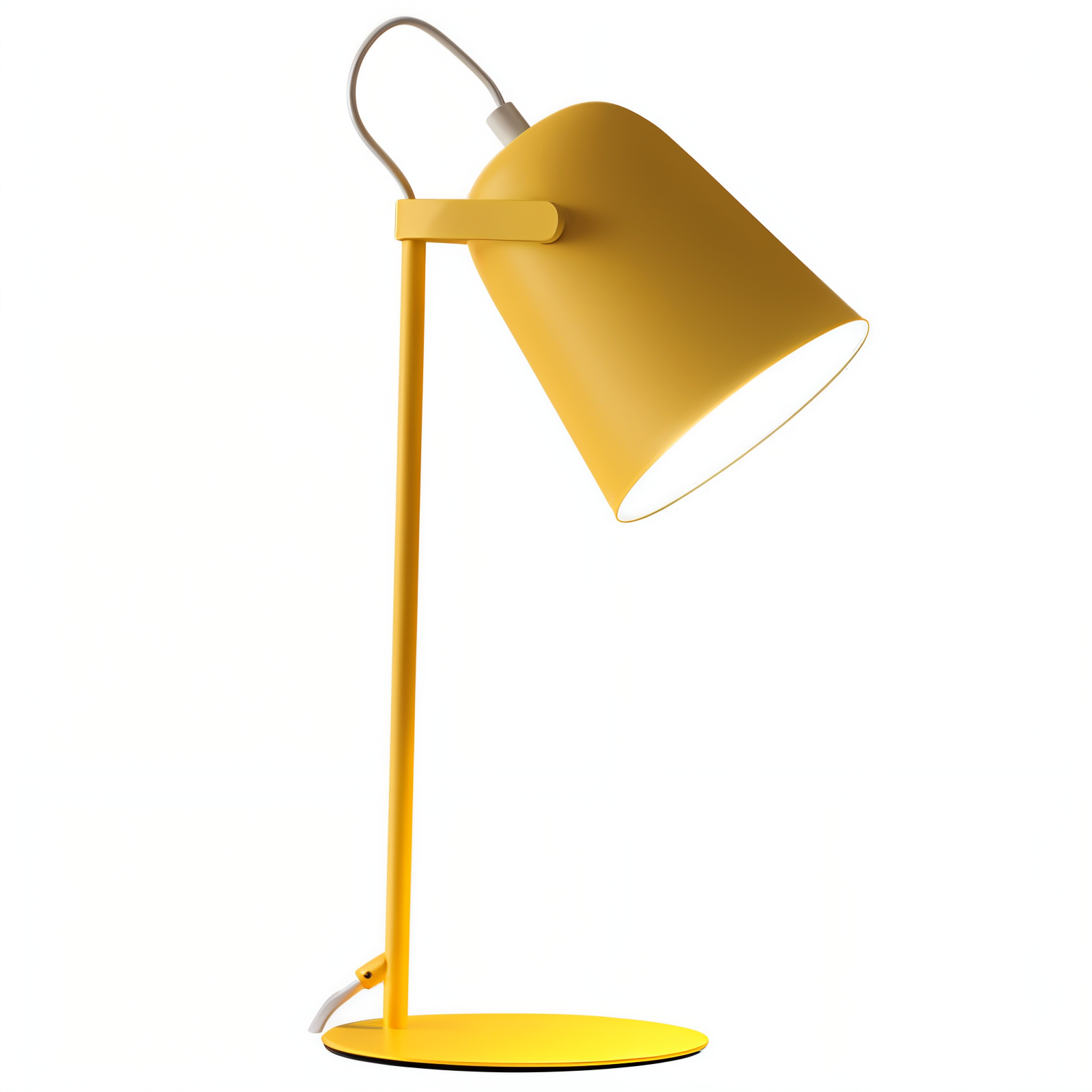 Fargerik bordlampe i pastellfarger, macaron-design, perfekt for skrivebord eller kontor.