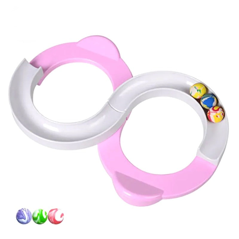 Fargerik pedagogisk baneballleke i ABS-plast, ideell småbarnslek for koordinasjon og læring.