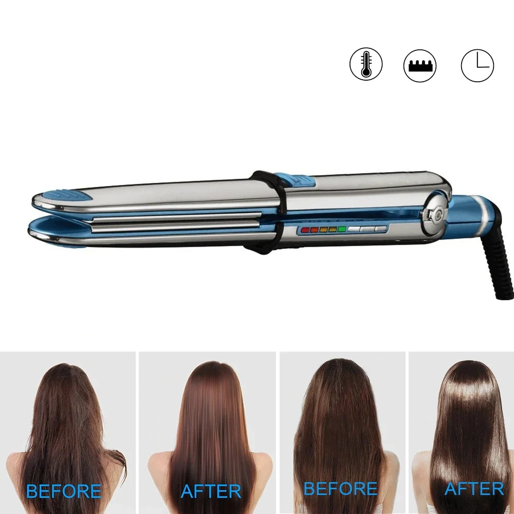 Få krusfritt, glatt hår med dette profesjonelle titan rettetangen. Ideell for daglig styling.