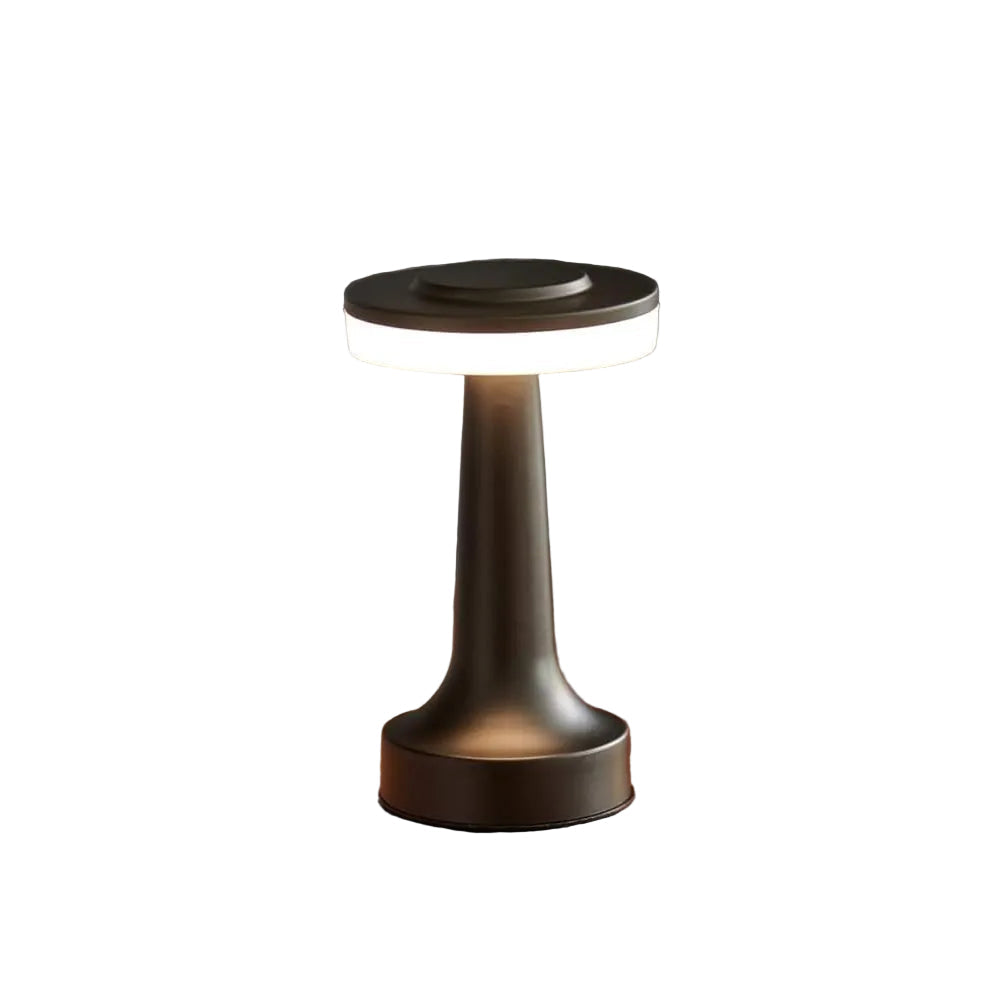 Retro bordlampe, trådløs og oppladbar, med justerbart LED-lys for soverom og stue.