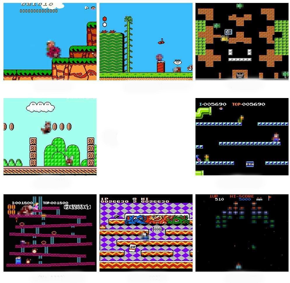 Kompakt retro konsoll med forhåndsinstallerte klassiske spill. Enkel tilkobling, ren gaming glede.