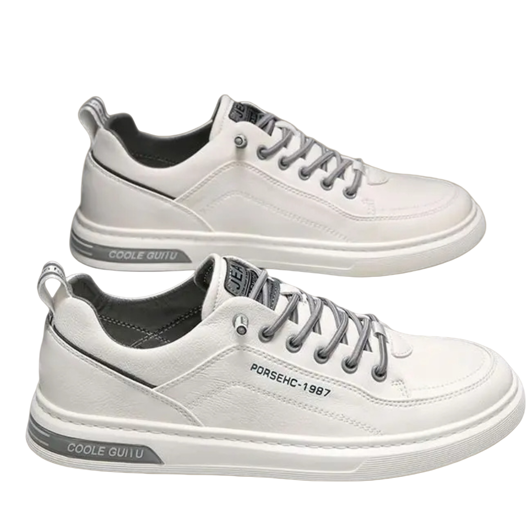 Retro herresneakers med dempet såle og stilrent design for hverdagskomfort.