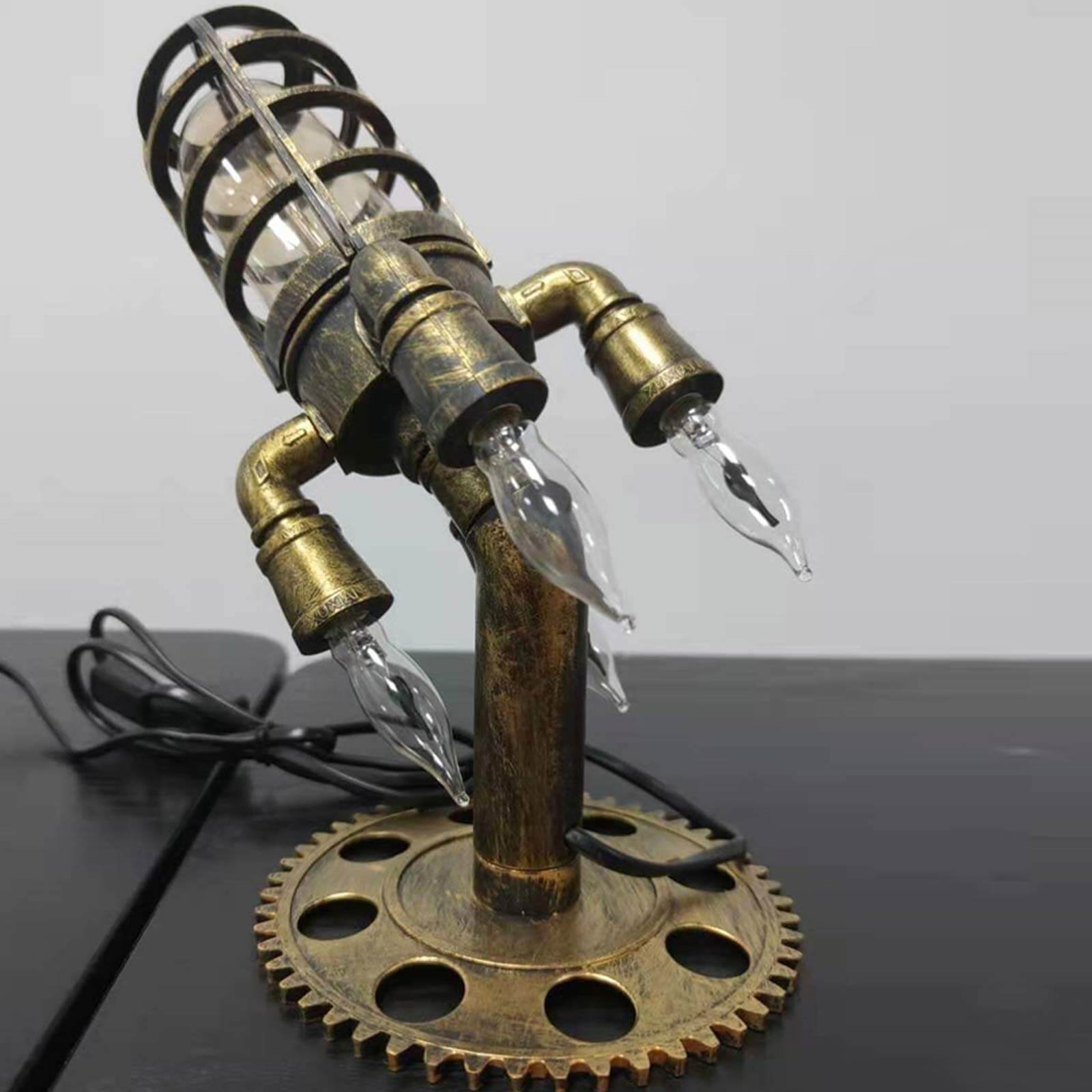 LED-rakettlampe med flammeeffekt, en perfekt kombinasjon av retro, steampunk og moderne lys