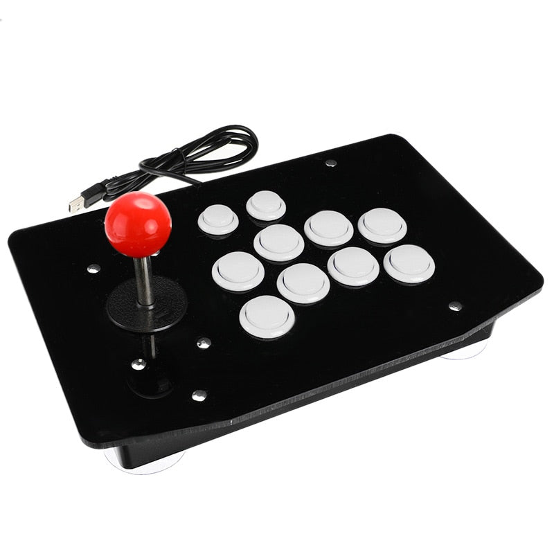 Elegant retro designet USB arkade joystick, bringer klassisk spillfølelse til din PC.