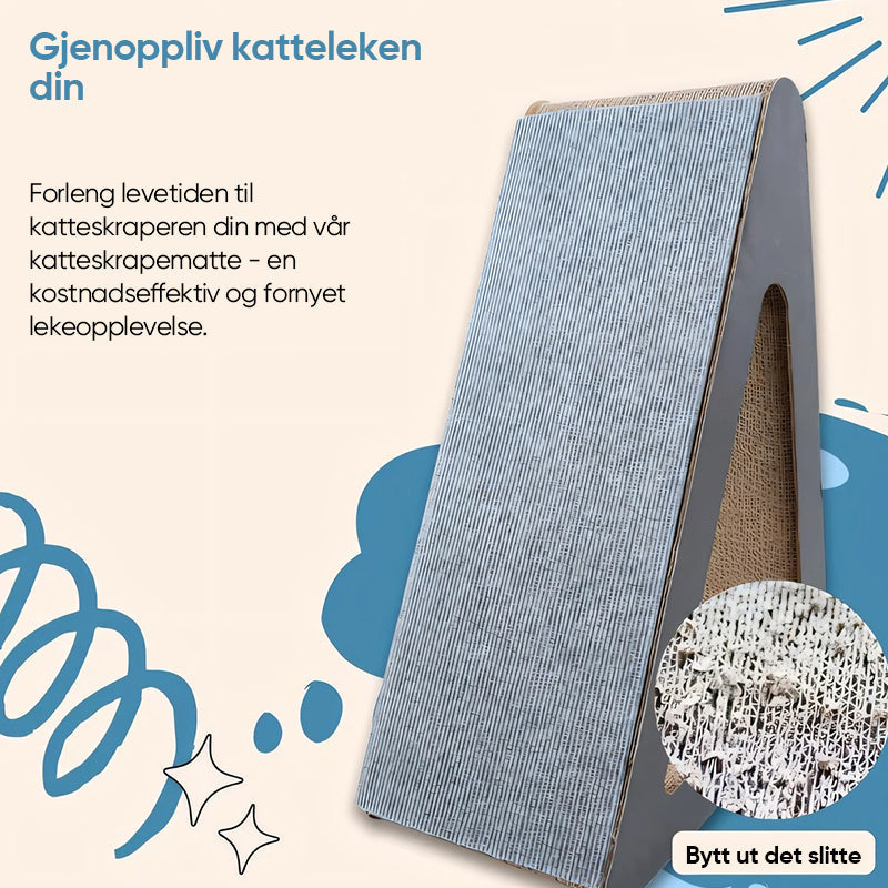 "Robust klorematte i lys grå: holdbar, flerbruksdesign for å beskytte møbler, tilgjengelig i ulike størrelser."