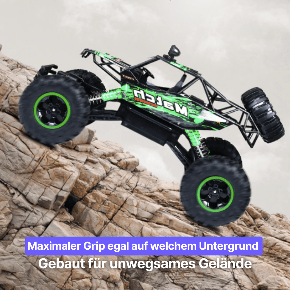 Kraftig 4x4 fjernstyrt bil, en populær RC monstertruck hobby for barn og voksne utendørs.